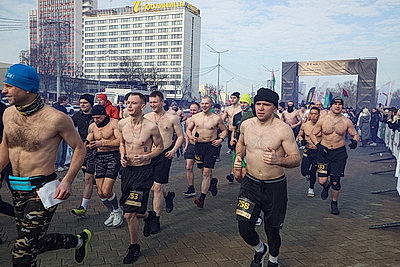 \"Забег настоящих мужчин\" состоялся в Минске