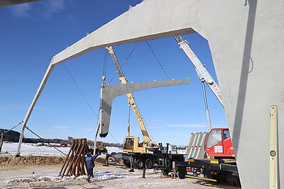 В Гомельской области возводят самый крупный в Беларуси свиноводческий комплекс