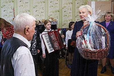 В Минске поздравили ветерана ВОВ Федора Фещенко с 101-летием