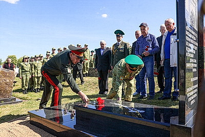 Обновленный памятник легендарному пограничнику Варламу Кублашвили открыли в Бресте