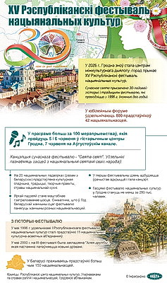 Инфографика. XV Республиканский фестиваль национальных культур