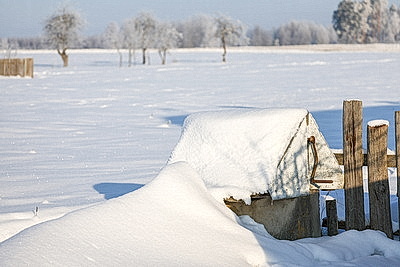 Зима в белорусской глубинке