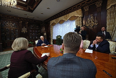 Лукашенко пообщался с журналистами