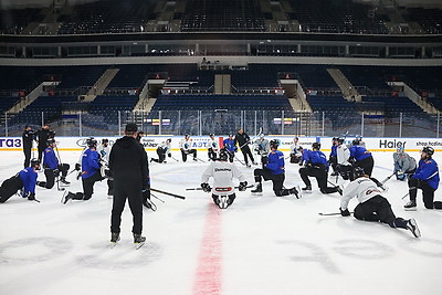 Открытую тренировку минского \"Динамо\" провели на \"Минск-Арене\"