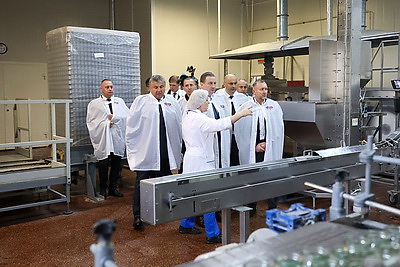 Развитие сырьевой базы и увеличение выпуска продукции. Турчин посетил Оршанский мясоконсервный комбинат