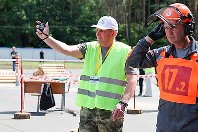 Лучших лесорубов Гомельщины определили на областных соревнованиях