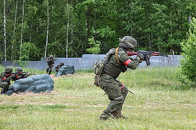 Штурм объекта с беспилотником продемонстрировали на учебно-полевых сборах в БелГУТ