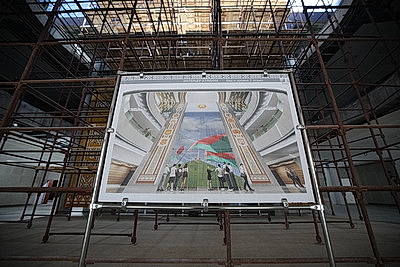 Лукашенко на субботнике работал на площадке Национального исторического музея