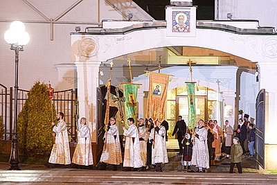 Православные верующие отмечают Пасху