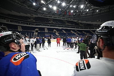 Лукашенко приехал на тренировку хоккеистов \"Динамо-Минск\"