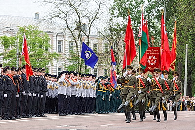 Парад военной техники, памятные акции: 9 Мая в Гомеле