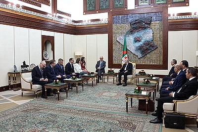 Встреча председателя Совета Республики и президента Алжира