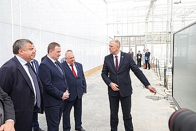 Турчин ознакомился с ходом реализации в Беларуси инвестпроектов по строительству теплиц
