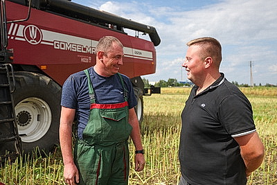 В Гродненском районе идет уборка рапса