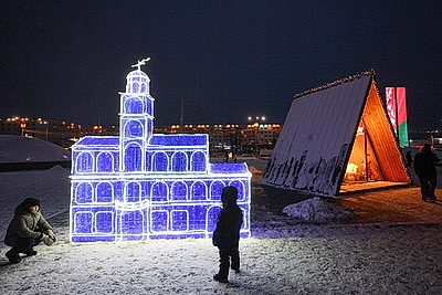 Праздничная атмосфера в Витебске
