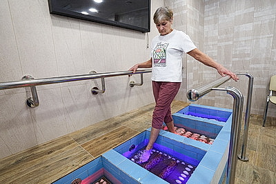 В Витебском областном клиническом центре медицинской реабилитации после реконструкции открыт бассейн