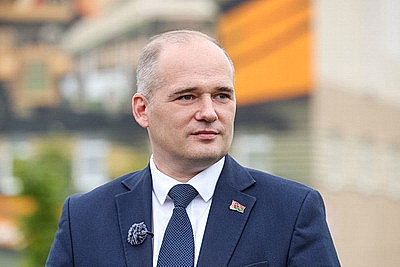 В Гродно ко Дню машиностроителей появился тематический мурал