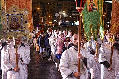 Православные верующие отмечают Пасху