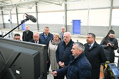 Сельское хозяйство и \"кондитерка\". Лукашенко посетил Наровлянский район