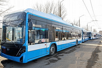 Пассажирский парк Витебска пополнился новыми троллейбусами