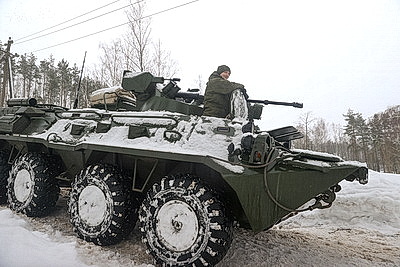 Нападение условного противника отразили бойцы 120-й отдельной мехбригады в ходе проверки ВС
