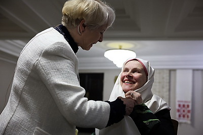 Коллекцию рушников показали гостям Большого театра на Вечере белорусской культуры