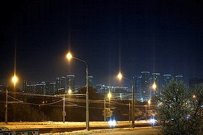 Солнечное гало и световые столбы увидели в небе над Беларусью