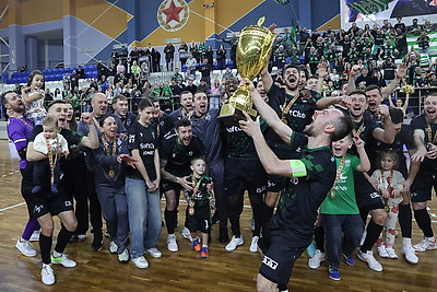 Спортсмены \"Столицы\" в третий раз выиграли Кубок Беларуси по мини-футболу