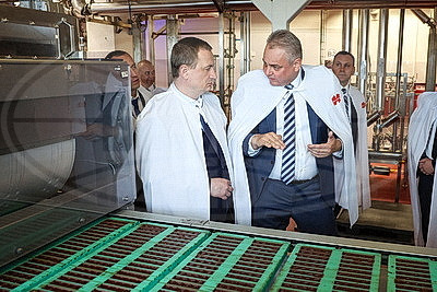 На повестке - развитие отечественной кондитерской отрасли. Турчин посетил \"Коммунарку\"