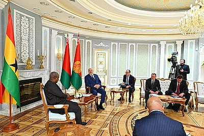Встреча президентов Беларуси и Ганы проходит в Минске