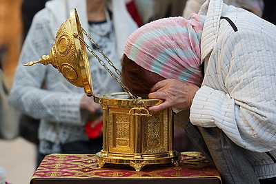Ковчег с частицей мощей святой блаженной Матроны Московской доставили в Минск