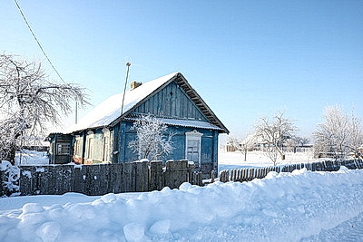 Зима в белорусской глубинке