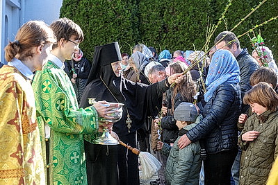 Православные верующие отметили Вербное воскресенье