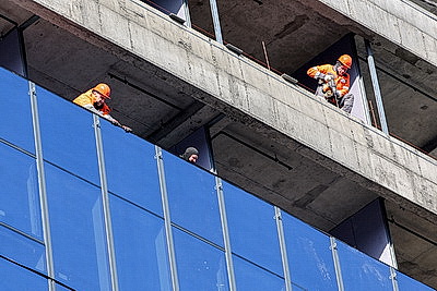 Около 50 тыс.кв.м остекления. Как продвигается строительство Международного финансового центра в Минске