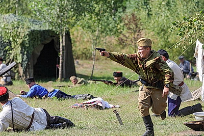 Память участников партизанского отряда \"Большевик\" почтили на мемориальном комплексе под Гомелем