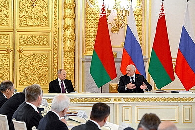 Лукашенко и Путин приняли участие в заседании Высшего госсовета Союзного государства