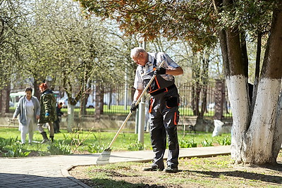 Республиканский субботник: команда БЕЛТА помогла навести порядок в социальном пансионате \"Малиновка\"