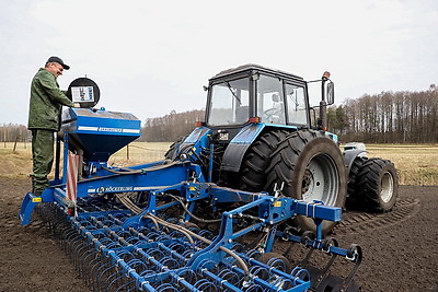 Аграрии Брестской области продолжают сев ранних яровых зерновых и зернобобовых культур