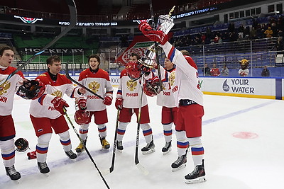 Юниорская сборная России стала победителем турнира по хоккею 3х3 в Минске