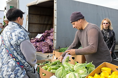 Волонтеры БРСМ помогают пенсионерам с доставкой продукции с сельхозярмарок