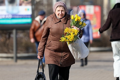 Атмосфера на улицах белорусских городов в преддверии 8 Марта