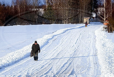 Снежный зимний день