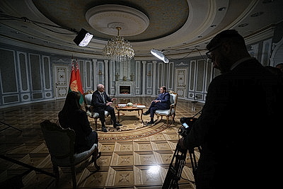 Лукашенко дал интервью журналисту телеканала RT Рику Санчесу