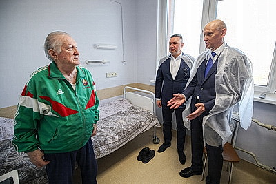 Шесть палат для ветеранов войн и труда открыли в 10-й городской клинической больнице Минска