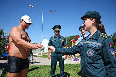 Сотрудники МЧС провели рейд по пляжам Минска