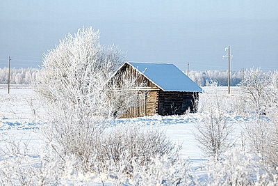 Зима в белорусской глубинке