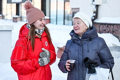 Мобильные пункты обогрева Красного Креста работают в Минске