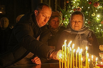 Рождественские богослужения прошли в православных храмах Беларуси