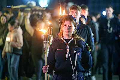 Крестный ход накануне католического Вербного воскресенья прошел в Гродно