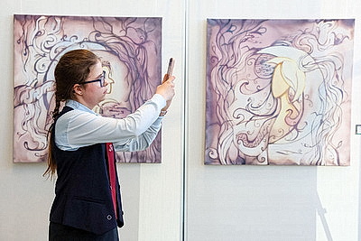 В Национальной библиотеке открылся выставочный проект \"Код мифов\"